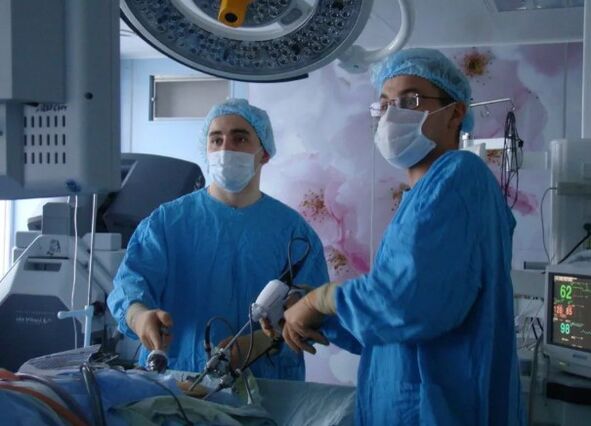 Chirurgische methode voor de behandeling van prostatitis